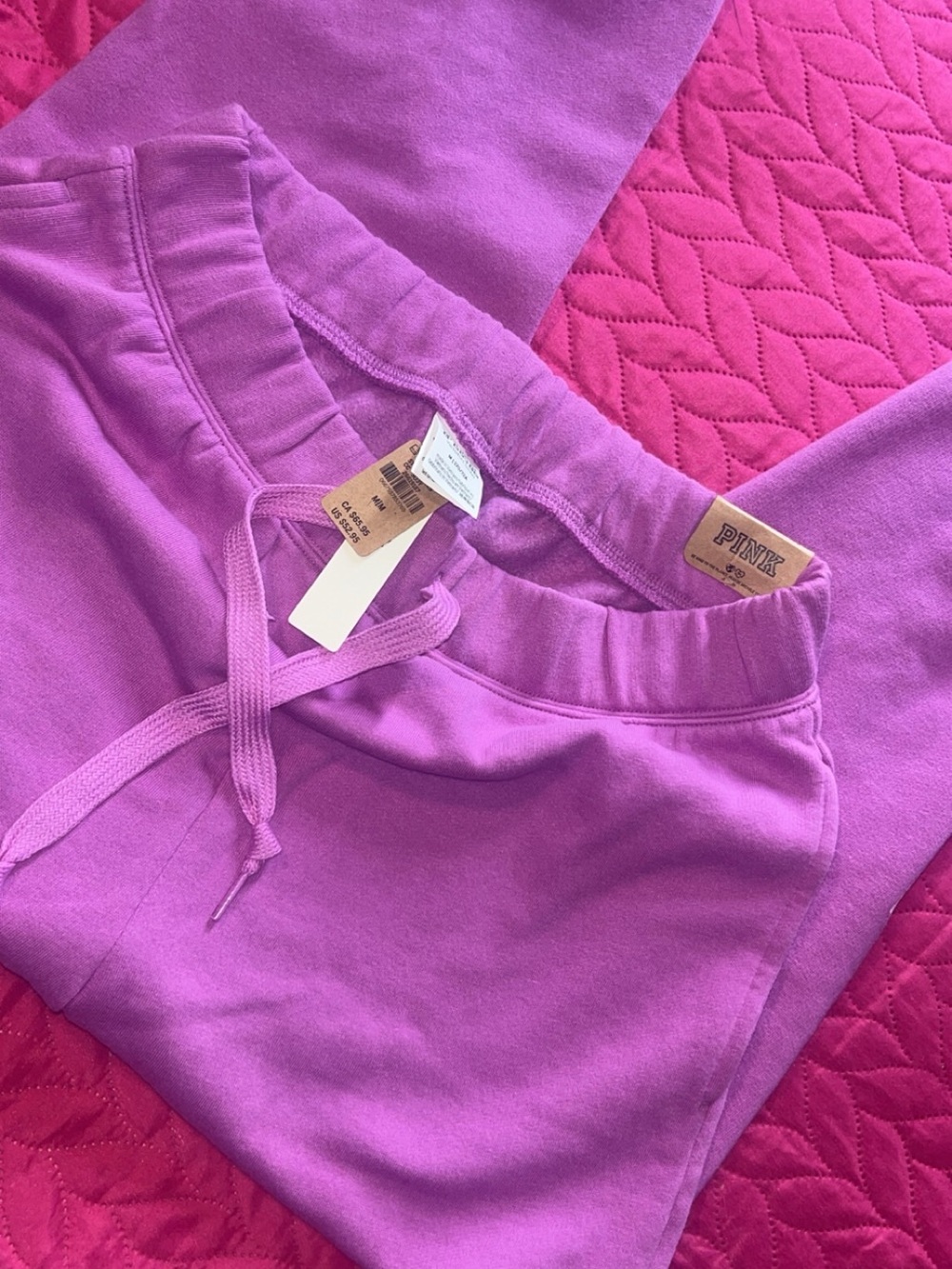 PINK Victoria's Secret Purple/Lavender Cozy Joggers